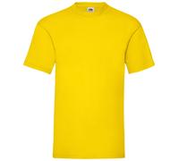 5 PACK Fruit Of The Loom Value T Shirt Crew Neck Ribbed Collar Men's Plain T Top