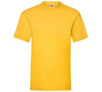 5 PACK Fruit Of The Loom Value T Shirt Crew Neck Ribbed Collar Men's Plain T Top