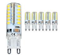 5 Pack G9 LED Light Bulb 3.5W Energy Saving Equivalent 40W Halogen/Incandescent Bulb 320lm 3000K Warm White 48SMD AC220V Non-Dimmable 360° Corn Bulb for Bedroom, Living Room, Kitchen, Garden Gallery