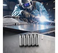 5-Pack Gas Nozzle Replacement for MB 24KD MIG Welding Torch - Conical Welding Head Nozzle, Heat-Resistant Plastic + Metal, .25mm Thickness