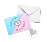 5 Pack Gender Reveal Its A Girl Scratch Off Card - Premium 250gsm, Matt Finish, (Its A Girl 5 Pack)