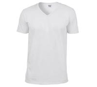 5 Pack Gildan V-Neck T-Shirt Short Sleeve Mens Plain Cotton Softstyle Tee Top