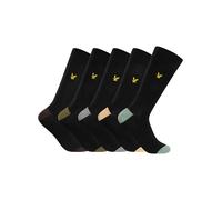 5 Pack Graham Premium Socks Black/Multi One Size