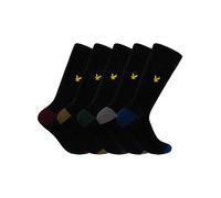 Lyle And Scott Men's Mens Graham 5 Pack Socks - Black