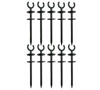 5 Pack Green Garden Hose Guide Stakes, Heavy Duty Plastic Hose Holder for Yard-Irrigation, Protect Plants and Keep Hoses Organized(10pcs)