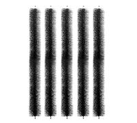 5 Pack Gutter Brush Guard System - 600x100mm - Secure Brush in Gutter, Leaf Guard Stops, Gutter Guard Drain Brush Pipe Downpipe Leaves Brush Cleaner Leaf Cleaning Guards Black