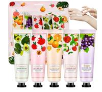 5 Pack Hand Cream Gift Set,Hand Moisturiser,Moisturising Lotions With Natural Fruit Scents,Travel Size Hands Creams For Dry And Sensitive Skin,Christmas And Special Occasions