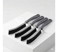 5 Pack Hard Bristle Gap Cleaning Brush - Multifunctional Crevice Scrub Tool for Bathroom Grout, Window Tracks & Kitchen Sinks - Slimline Tile Joint Cleaner & Washing Machine Seal Scrubber Set