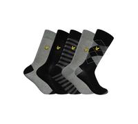 5 Pack Harold Premium Socks Argyle/Grey Marl/Stripe/Black/Grey Marl One Size