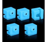 5-Pack Heater Block Silicone Socks Cover Compatible with Anycubic Mega S, Mega Pro, Chiron, I3 Mega, Mega X, Zero 2.0, 4Max Pro 2.0/ Flyingbear Ghost5 3D Printer