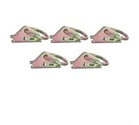 5-pack Heavy-duty Steel for E-track O-rings for Rvs Campervans Trailers - 5 Cm X 5 Cm Zinc-coated Cargo Tie-down Rings Having 1500 Lb Working Load Limit