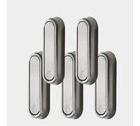 5-Pack Heavy-Duty Zinc Alloy Flip-Down Foldable Wall Hooks - Space-Saving Coat & Towel Hangers with Screws & Anchors for Bathroom, Kitchen & Entryway (H)