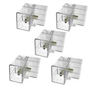 5 Pack Hexagon Garage Light Connectors 90° L-Connector 2 Pin 2 Way LED Garage Tube Copper Pin DIY Hexagon Light Accessories Replacement/Spare for Honeycomb Lighting Systems (5 Pack L Connector)
