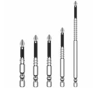 5 Pack High-Magnetic Screwdriver Drill Bit Set, Magnetic Screwdriver Bits Anti Slip Precision & Durable Alloy Steel Screw Holder for Electric Drivers & Drills (5cm+6.5cm+7cm+9cm+15cm)