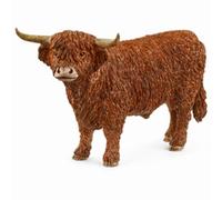 5 Pack - Highland Bull Toy Animal Figure, Brown, Ages 3 & Up - 13919