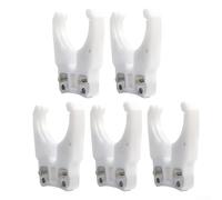 5 Pack HSK63F ABS Tool Holder Clamp Set Woodworking CNC Machine Collet Chuck Automatic Tool Change Engraving Machine Accessory White