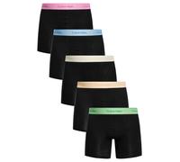 5 Pack Icon Boxer Briefs Black (Green/Orange/Yellow/Blue/Pink) M
