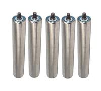5-Pack Industrial Conveyor Rollers, 25MM Diameter, 250MM Length - Roller Replacement for Factories & Warehouses, & Efficient Handling Solutions