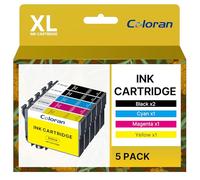 604XL Ink Cartridges Replacement for Epson 604 XL Ink Cartridge for Epson Expression Home XP-2200 XP-2205 XP-3200 XP-3205 XP-4200 XP-4205, Workforce WF-2910DWF WF-2930DWF WF-2935DWF WF-2950DWF 5pack