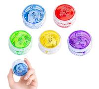 5 Pack Light Up Yoyo Set, Glowing Yo-Yos for Kids Beginners, Magic Yo-Yos with Durable Strings, Multi-Color Skill Development Toy for Party Classroom Outdoor Travel