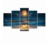 5 Pack Luminous Moon Paint by Numbers for Adults Three Sizes YCBZ-3419