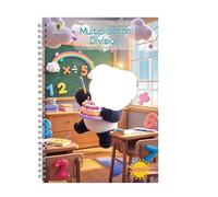 5 Pack Magic Grooved Writing Practice Groove Training Copybook For Kids Reusable Apply To Homeschool Classrooms transcribe(Multiplication and Division)