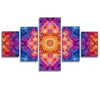 5 Pack Mandala Diamond Art Bohemia Diamond Painting Kits for Adults, DIY Full Square Drill Crystal Art Kits for Adults Beginners, Arts and Crafts for Home Room Decor, Gifts for Women 300x150cm,Model10