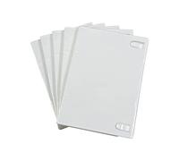 5 Pack Maxtek Standard 14mm White Single Disc CD & DVD Cases with Outer Clear Artwork Insert Sleeve. Compatible for Nintendo Wii Discs.