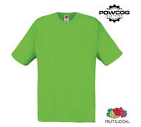 5 PACK Mens T-Shirt Fruit of the Loom Plain Cotton Crew Casual Tee Shirt Top