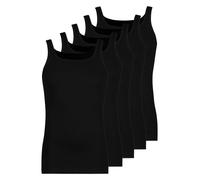 5 Pack Men's Vest Cotton by Schöller Size M-3XL Black