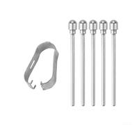 5 Pack Metal Replacement Tips for Samsung Tab S11 for ultra Pen Nibs - Long Lasting Silver Stylus Nibs with Tool for Smooth Gliding Note Taking on Touch Screen(5 pcs No. 2 metal)