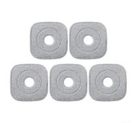5 Pack Microfiber Replacement Pads for Alanberg Mops Deep Cleaning, Highly Absorbent, Reusable Design