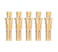 5 Pack MIG Welding Gun Gas Diffuser 51 Compatible with Tweco Mini and #1 100L MIG Welding Guns, Brass Material, Replacement Components for Industrial Fabrication and Metalwork