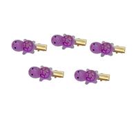 5-Pack Mini Glow-in-the-Dark Turtle Hairpin; Vibrant Hair Accessories for Ladies and Girls; Adorable Multi-purpose Hair Clips with Turtle Design