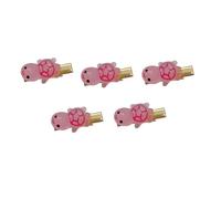 5-Pack Mini Glow-in-the-Dark Turtle Hairpin; Vibrant Hair Accessories for Ladies and Girls; Adorable Multi-purpose Hair Clips with Turtle Design