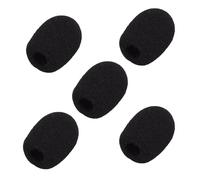 5 Pack Mini-size Lapel Headset Microphone Windscreen, Microphone Mini Foam Cover for Variety of Headset Microphone Noise Reduction