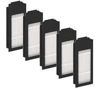 (5 Pack) N20 Plus HEPA Filter for Ecovacs DEEBOT N20 Plus/ N20 Pro Plus/ X1 Omni (Black), X1 Turbo, X1 and X1 Plus, Robot Vacuum Cleaner Filter Kit, Replacement Parts 5 Filters