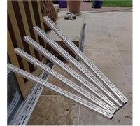 5 Pack Narrow Channel Drain Grate, Easy to Install 1.0 m Long Rectangular Trench Drain Kit, Stainless Steel Sewerage Grates for Yard Underground Patio Driveway(7 cm x 3cm)