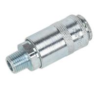 5 Pack Of 1/4 Inch Bspt Male Thread Coupling Bodies For High Airflow
