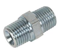 5 PACK 1/4 Inch BSPT Double Union - Male Thread - Airflow Hose Coupling Adaptor