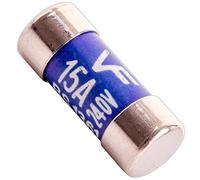 5 Pack of 15 Amp 240V Replacement Consumer Unit Fuses for Storage Heaters, Immersion Heaters