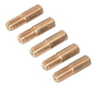 5 Pack Of 1mm Contact Tips For Gasless Mig Welders - Compatible With Mb14 Torch