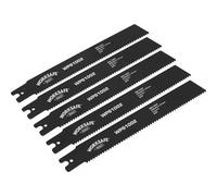 5 Pack Of 200mm Pipe Saw Blades - 8 Tpi For Rigid And Flexible Cutting