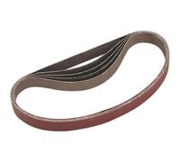 5 Pack Of 20mm X 520mm Sanding Belts - 120 Grit Aluminium Oxide For Precision Finishing