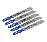 5 Pack Of 92mm Hss Metal Jigsaw Blades - 11/14 Tpi For Precision Cutting