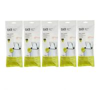 5 Pack Of Eko Plastic Bin Liners Size F 40-60L, 12 Bags