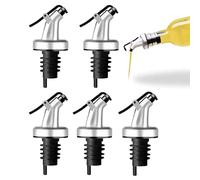 5 Pack Oil Olive Spouts, Vinegar Bottle Stopper Spout Leakproof Nozzle Dispenser Wine Pourer forOil, Vinegar, Olive, Salad, Wine