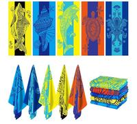 5 Pack Oversized Beach Towel, 92 x 193 cm Microfiber Lightweight Beach Towel Quick Dry Sand Free Pool Towels Bulk for Adult Women Men Travel Sport Swimming Vacation Essential Gift (Stylish Color)