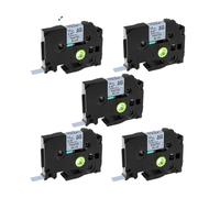 5 Pack P Touch Label Tapes Purple Blue Pink Yellow Compatible for Brother Tze231 TZe 231 MQF31 MQ531 MQE31 Laminated Cassette(5PK Pastel Blue)