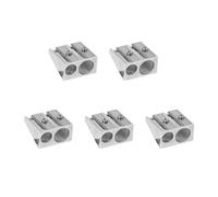 5 Pack Pencil Sharpeners Dual Hole Sharpener Manual Pencil Sharpener Metal Pencil Sharpener Metal Sharpener for School Office Home Art Projects